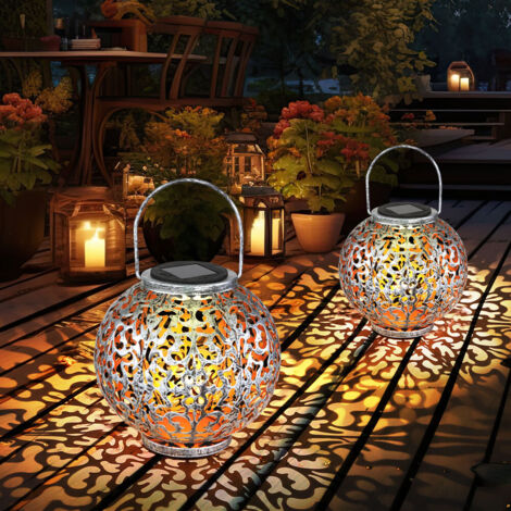 Solar Lampe Outdoor Solarleuchte orientalisch LED Solar Laterne Außen