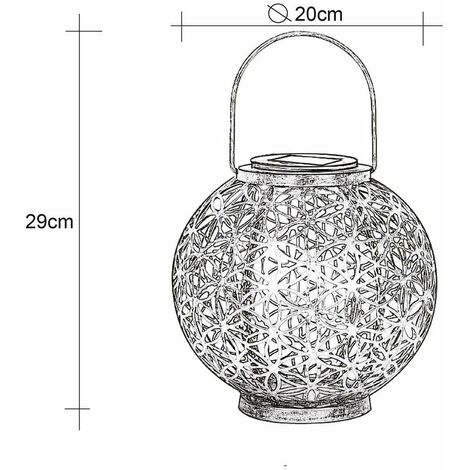 Solar Lampe Outdoor Solarleuchte orientalisch LED Solar Laterne Außen