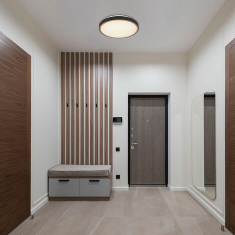 Deckenleuchte weiß, Modern Schlafzimmer, 3000-6000K, Altmessing Deckenlampe LED Deckenleuchte 12W CCT LED 578Lm Metall Wohnzimmer