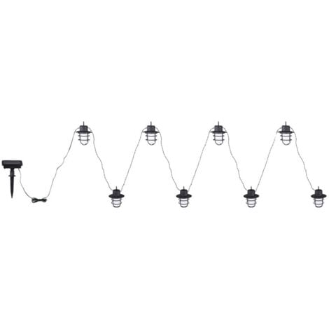 Solarlampe LED Solar Lichterketten Aussen Garten Flammeneffekt, Akku