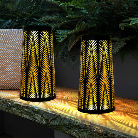 Solar Laterne Solarlampe Tisch aussen Solarlicht Tisch für Außen Balkon