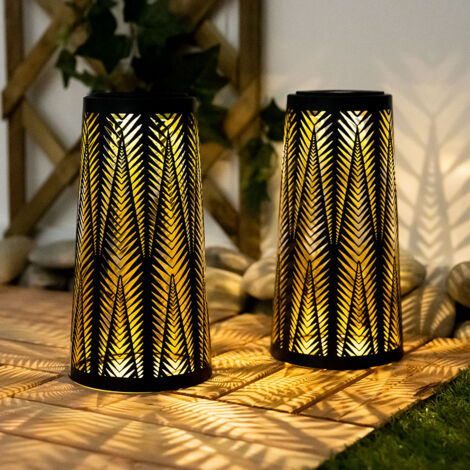 Solar Laterne Solarlampe Tisch aussen Solarlicht Tisch für Außen Balkon