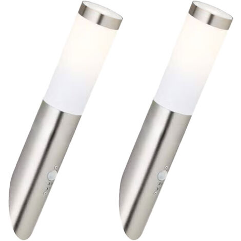 WARU Außen Wandleuchte Edelstahl - IP44 Mit E27 Fassung