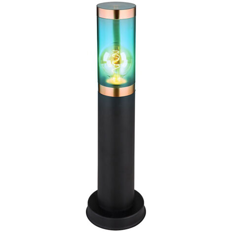 GLOBO Außen Standleuchte RGB LED – 110 Cm Hoch, Edelstahl, Dimmbar Mit Fernbedienung, IP44