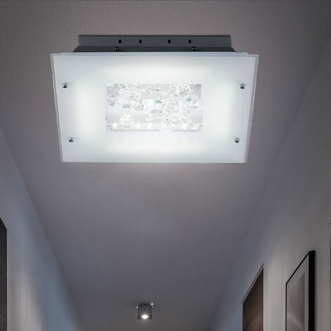 B.K.Licht - LED Deckenlampe mit Sternenhimmel, neutralweiße Lichtfarbe, 15  Watt, 1500 Lumen, LED Deckenleuchte, LED Lampe, Wohnzimmerlampe