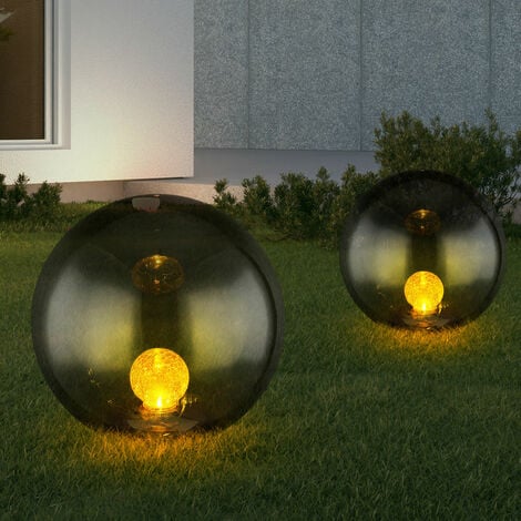 Kugel Solarleuchten für den Garten rund LED Solar Gartenleuchten Kugel