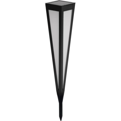 Außenlampe schwarz Steckleuchte Garten Solarlampe modern, LED