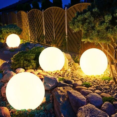 ETC Shop Solarlampe Kugel rost Erdspieß Blumen Dekorstanzungen Metall LED  warmweiß D 20cm ab 16,90 €