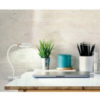 Klemmstrahler Tischleuchte dimmbar 3 Stufen LED Touch Schlafzimmerleuchte weiß