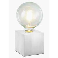 Tischlampe Tischleuchte Nachttischleuchte Touch Metall weiß E27 H 10 cm