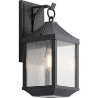 Elstead Springfield Outdoor 1 Leichte mittlere Wandlaterne, Distressed Black, IP44, E27