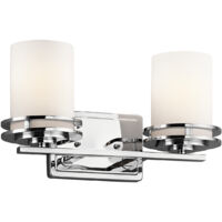 Elstead Hendrik - 2 Licht Badezimmer Wandleuchte Chrom poliert IP44, G9