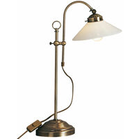LED Vintage-Büro-Schreib-Tisch Lampe Alt-Messing RETRO Leuchte Touch-Schalter 