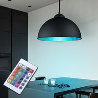 Design LED RGB Pendel Hänge Lampe Fernbedienung Wohn Ess Schlaf Zimmer Leuchten 