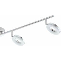 LED Decken Büro Strahler 12 W Arbeits Zimmer Beleuchtung Chrom 4-flg verstellbar 