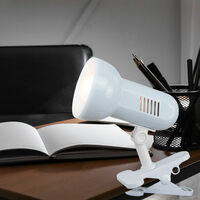 LED Schreib Nacht Tisch Lampe beweglich Klemm Bett Leuchte Lese Spot Strahler 