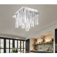 LED Design Decken Leuchte Arbeits Zimmer Glas Kristall Lampe Würfel Strahler 