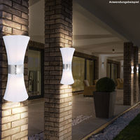 Design SMD LED Edelstahl Außen Leuchten IP44 Veranda Haus Wand Beleuchtungen 