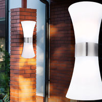 7W LED EDELSTAHL Design Außen Wand Lampe IP44 Veranda Balkon Garage Outdoor Hof 