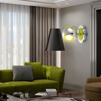 Klassischer 10W LED Spot Strahler Schlafzimmer Chrom EEk A Globo HULK 57886-2