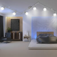 Luxus Decken Leuchte Schlafzimmer Balken Strahler Spot Lampe schwenkbar Gold E14 