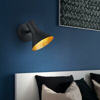RGB LED Wand Leuchte Schlaf Zimmer DIMMER Fernbedienung Retro Spot Lampe grau 
