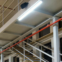 6x Set  48W LED Decken Wannen Feuchtraum-Leuchten Garage Werkstatt Keller Lampen 