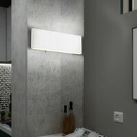 LED Wand Spot Lampe Leuchte Aluminium Opal Weiß Schalter Schlaf Zimmer Flur