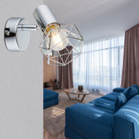 Wand Spot Leuchte Käfig Ess Zimmer Lampe Lese Nacht-Licht Strahler verstellbar Wand Spot Leuchte Käfig Ess Zimmer Lampe Lese Nacht-Licht Strahler verstellbar