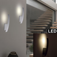 LED Design Wand Lampe opal Treppen Haus Beleuchtung Schlaf Zimmer Glas Leuchte 