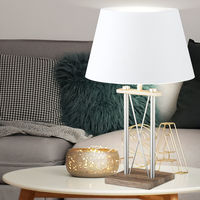RGB LED Nacht Tisch Leuchte Schlafzimmer Keramik Textil Lese Lampe Fernbedienung 