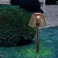 Solar Lampe LED Gartenfackel Strahler Gartenbeleuchtung Rasen Landschaft  6 W 