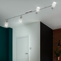 Design LED Decken Lampe Wohn Zimmer Spot Glas Strahler Beleuchtung beweglich 