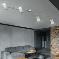 4er Set LED Wand Strahler Wohn Zimmer Beleuchtung Energiespar Spots verstellbar 