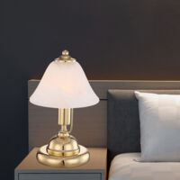 Messing Schreib Tisch Leuchte Arbeits Zimmer Alabaster Glas Touch Schalter Lampe Messing Schreib Tisch Leuchte Arbeits Zimmer Alabaster Glas Touch Schalter Lampe