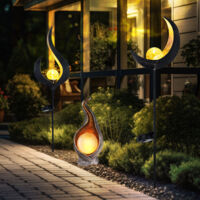 3er Set LED Totenkopf Solar Lampen Garten Deko Leuchten Kristalle Beleuchtungen 3er Set LED Totenkopf Solar Lampen Garten Deko Leuchten Kristalle Beleuchtungen
