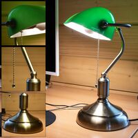 RETRO Schreib Tisch Lampe Arbeits Zimmer Beistell Industrie Stil Büro Leuchte 