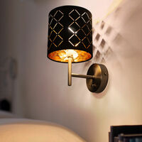 Design Wand Strahler Wohn Schlaf Gäste Zimmer Flur Küchen Lampe up&down gold 