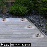 3er Set LED Solar Gartenstecker "Papierboot" Bodenleuchte Gartenleuchte 