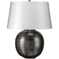 Tischleuchte Schreibtischlampe Beistelllampe Porzellan H 43 cm Wohnzimmerlampe
