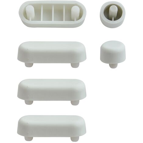 SITZPLATZ® WC-Sitz-Puffer Nr. 11 Auflagestopfen für Toilettensitz  Abstandhalter für WC-Brille Dämpfer Weiß Kunststoff