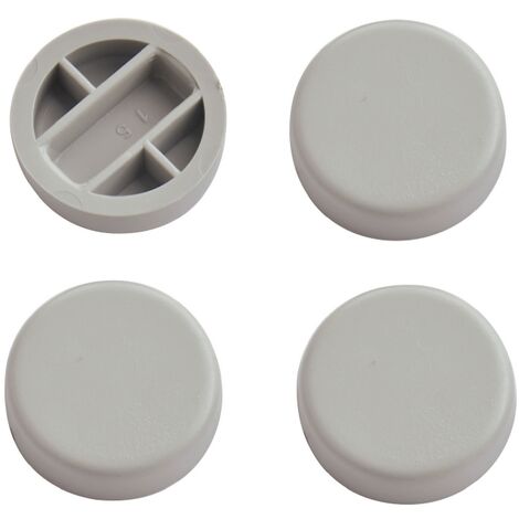 SITZPLATZ® WC-Sitz-Puffer Nr. 16 Auflagestopfen für Toilettensitz  Abstandhalter für WC-Brille Dämpfer Weiß Kunststoff