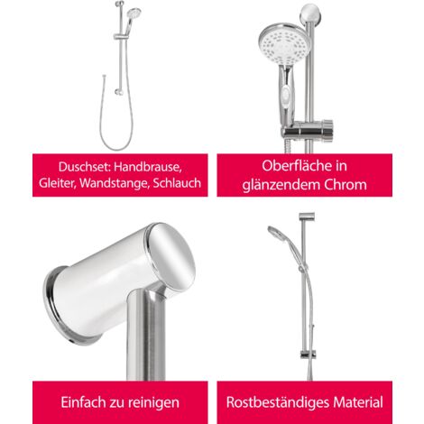 aquaSu® Brausestange Quintao | 60 cm Länge | mit Gleiter | 18 mm aquaSu® Brausestange Quintao | 60 cm Länge | mit Gleiter | 18 mm