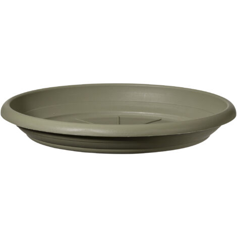 Scheurich LINDA, Untersetzer aus Kunststoff, Farbe: Moss Green, 33 cm Durchmesser, 4,8 cm hoch,
