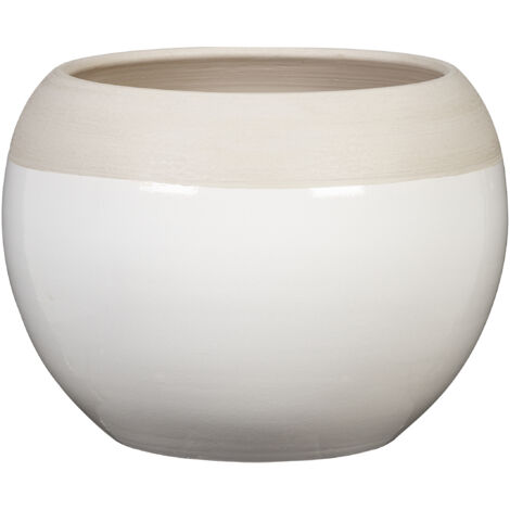 Scheurich Bola, Blumentopf aus Keramik, Farbe: Blanco, 14,9 cm Durchmesser, 14 cm hoch, 2,3 l Vol.