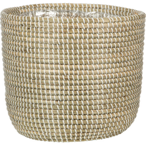 Scheurich Seagrass, Pflanzgefäß aus Seegras, Farbe: White, 0 cm Durchmesser, 0 cm hoch, 0 l Vol.