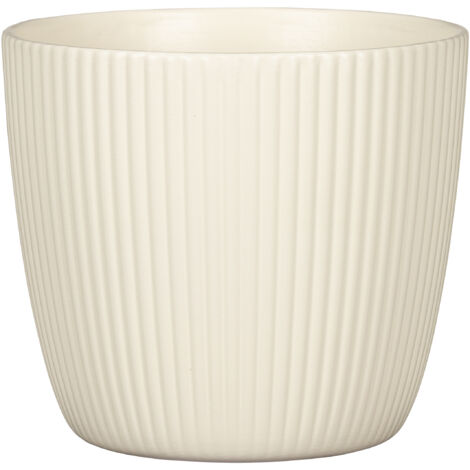 Scheurich Aura, Blumentopf aus Keramik, Farbe: Creme, 23,2 cm Durchmesser, 21,3 cm hoch, 11,465 l Vol.