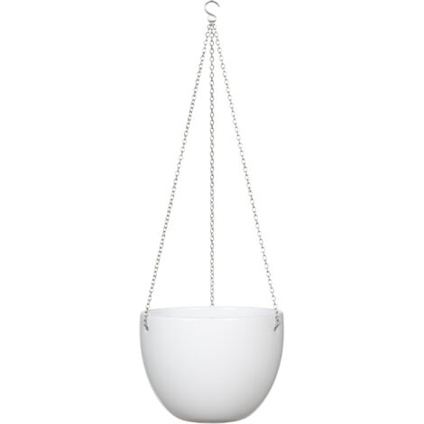 Scheurich Hanging Pot, Blumentopf aus Keramik, Farbe: Alaska, 18 cm Durchmesser, 14,8 cm hoch, 4,795 l Vol.