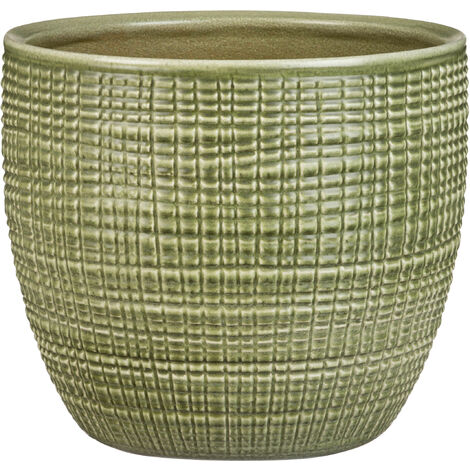 Scheurich Corteza, Blumentopf aus Keramik,  Farbe: Menta, 18,8 cm Durchmesser, 16,9 cm hoch, 3,4 l Vol.