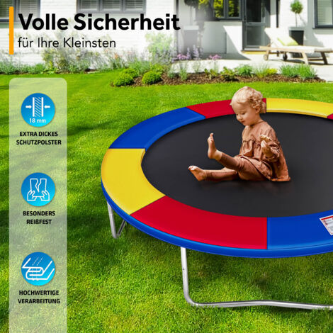 KIDUKU Coussin De Protection Trampoline 244-427 Cm - Couverture Ressorts Résistante UV Gel